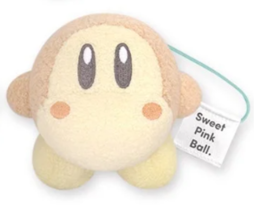 A pastel soft textured waddle dee plush.