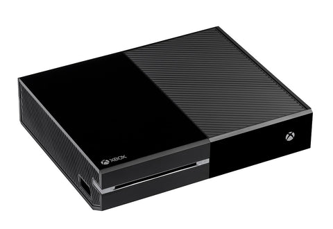 An original Xbox One console on a plain white background. The console is laying flat.