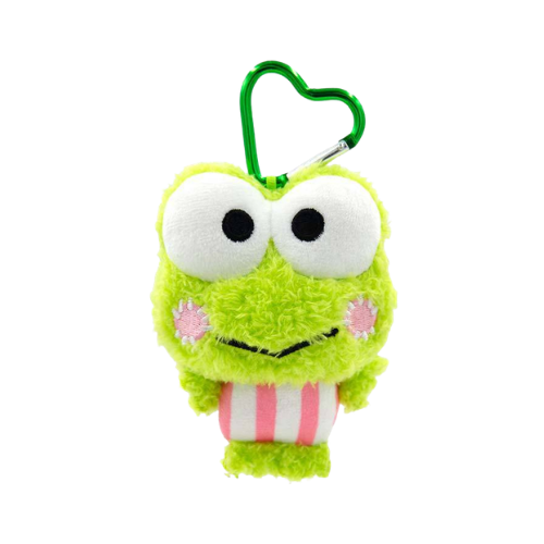 Sanrio Line Art Kerokerokeroppi Plush Keychain - Sanrio – Pink