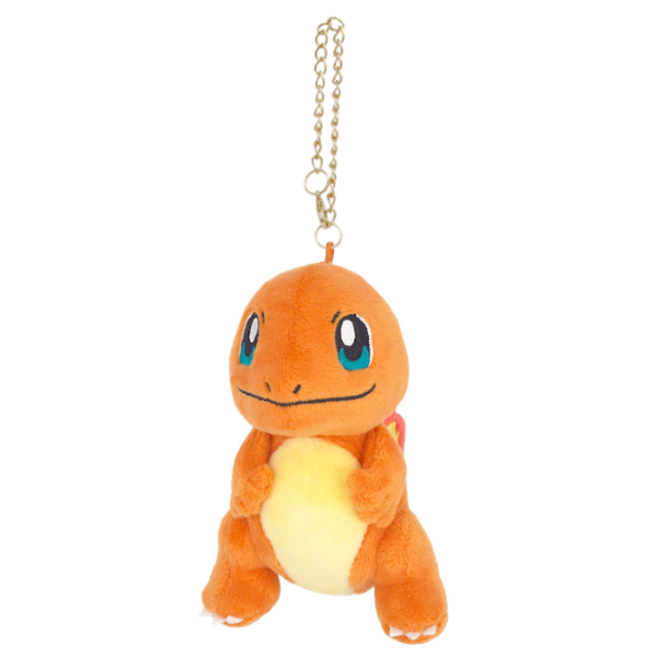 A small high quality charmander plush with embroidered face details