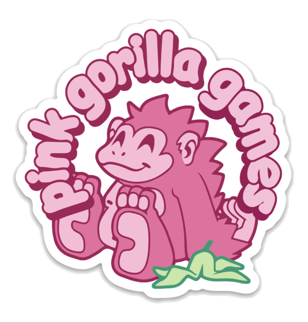 Sticker Pink Gorilla Logo Pink Gorilla Games
