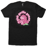 An image of our Pink Gorilla shirt. It is a black T-shirt with our standard Pink Gorilla logo.